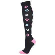 Charger l&#39;image dans la galerie, Paw Print High Crazy Socks - Crazy Sock Thursdays
