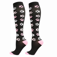 Lade das Bild in den Galerie-Viewer, Paw Print High Crazy Socks - Crazy Sock Thursdays
