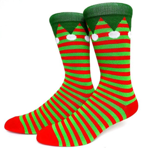 Senior Elf Crazy Christmas Socks - Crazy Sock Thursdays