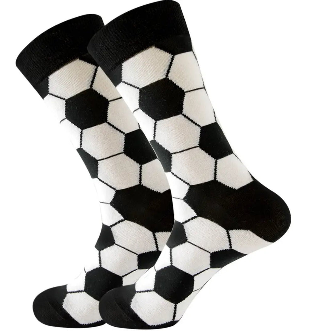 Soccer Ball Themed Crazy Socks - Crazy Sock Thursdays